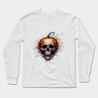 Ghosts of Halloween Canvas Long Sleeve T-Shirt